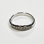 18ct WHITE GOLD DIAMOND CURVED BAND TDW 0.35ct VAL $2099