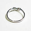 REDUCED! 18ct WHITE GOLD DIAMOND WISHBONE RING VAL $1199