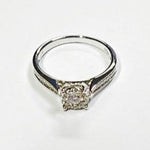 9ct WHITE GOLD DIAMOND DRESS RING TDW: 0.25ct VAL $1449