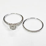 REDUCED! 9ct WHITE GOLD 1.0ct DIAMOND BRIDAL SET VAL $3499