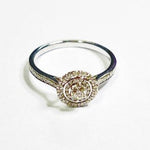 9ct WHITE GOLD DIAMOND DRESS RING TDW: 0.50cts VAL: $1699