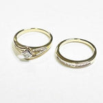 REDUCED! 18ct GOLD DIAMOND BRIDAL SET TDW 0.39ct VAL $3399