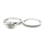 10ct WHITE GOLD DIAMOND BRIDAL SET TDW: 0.25ct VAL: $1799