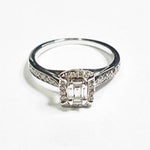 9ct WHITE GOLD DIAMOND DRESS RING TDW: 0.50cts VAL: $1999