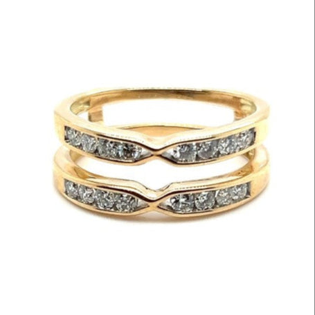 9ct GOLD JOINED COMPANION DIAMOND RINGS TDW:0.5cts VAL:$2299