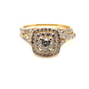 14ct YELLOW GOLD DIAMOND BRIDAL SET TDW: 1.18ct VAL: $4399