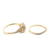 14ct YELLOW GOLD DIAMOND BRIDAL SET TDW: 1.18ct VAL: $4399