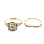 14ct YELLOW GOLD DIAMOND BRIDAL SET TDW: 1.18ct VAL: $4399