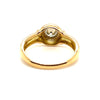 18ct GOLD BEZEL-SET 0.50ct DIAMOND SOLITAIRE RING VAL $3899