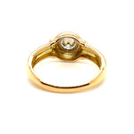 18ct GOLD BEZEL-SET 0.50ct DIAMOND SOLITAIRE RING VAL $3899