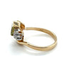 14ct GOLD PARTI SAPPHIRE & DIAMOND DRESS RING VAL: $4499