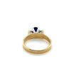 18ct GOLD AUSTRALIAN SAPPHIRE & DIAMOND RING VAL: $4499