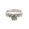 9ct WHITE GOLD DIAMOND BRIDAL SET TDW: 0.75cts VAL: $2799