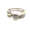 10ct GOLD DIAMOND BRIDAL SET TDW 0.50ct VAL $2399