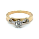 18ct GOLD & PALLADIUM DIAMOND RING TDW: 0.23ct VAL: $2099