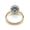 14ct GOLD 1ct CEYLON SAPPHIRE & 0.5ct DIAMOND RING VAL $4399