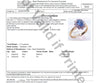 14ct GOLD 1ct CEYLON SAPPHIRE & 0.5ct DIAMOND RING VAL $4399