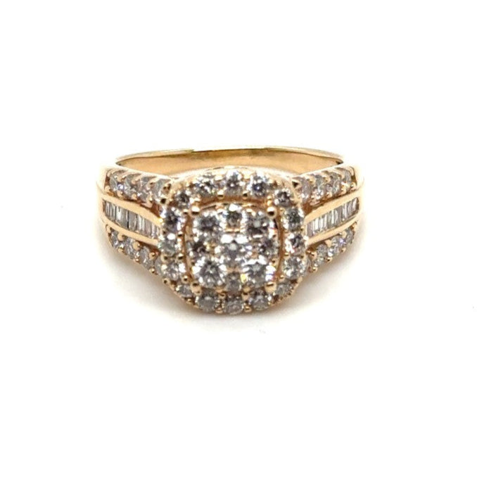 10ct YELLOW GOLD DIAMOND RING TDW: 1.50ct VAL: $3498