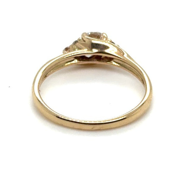 14ct YELLOW GOLD G COLOUR DIAMOND RING TDW: 0.67ct VAL $4299