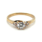 14ct YELLOW GOLD G COLOUR DIAMOND RING TDW: 0.67ct VAL $4299