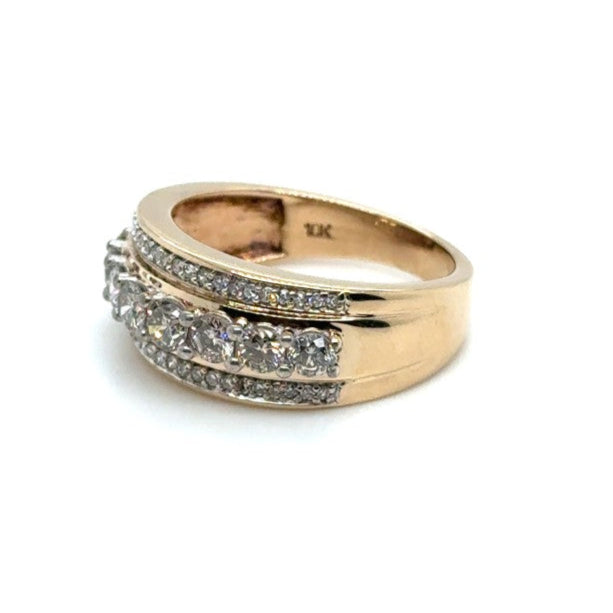 10ct YELLOW GOLD DIAMOND DRESS RING TDW: 1.0ct VAL: $2799