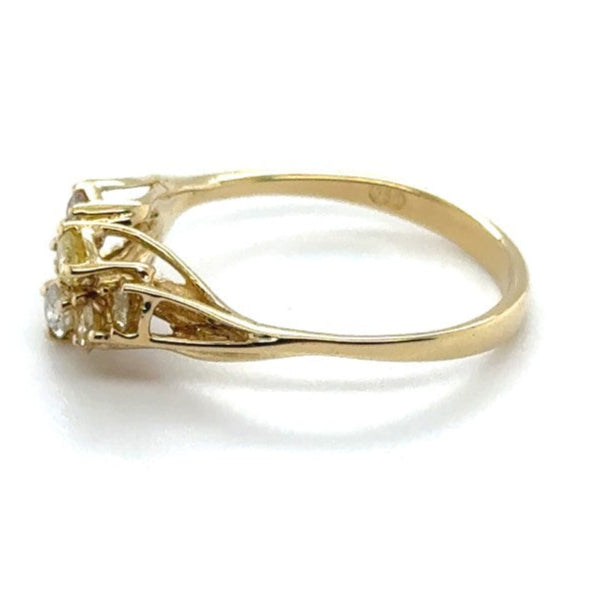 18ct GOLD MULTI-COLOURED DIAMOND DRESS RING VAL: $3099