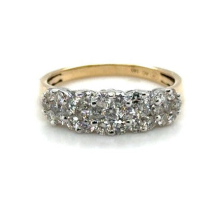 9ct GOLD DIAMOND DRESS RING TDW: 1.00cts VAL: $2999