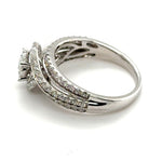 14ct WHITE GOLD DIAMOND DRESS RING TDW: 1.00cts VAL: $4199