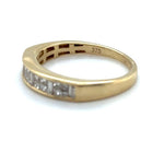 9ct GOLD PRINCESS & BAGUETTE DIAMOND RING TDW:0.36ct VAL$1599