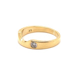 9CT YELLOW GOLD FITTED DIAMOND DRESS RING VALUED @ $1499