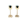 9ct YELLOW GOLD AUSTRALIAN SAPPHIRE SET STUD EARRINGS