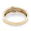 10CT YELLOW GOLD MENS DIAMOND DRESS RING