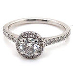 14CT WHITE GOLD FLOW UP STYLE DIAMOND DRESS RING VALUED @ $5099