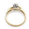 9CT YELLOW & WHITE GOLD WRAP AROUND STYLE DIAMOND DRESS RING VALUED @ $1599