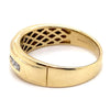 10CT YELLOW GOLD CHANNEL SET DIAMOND MENS DRESS RING VALUED @ $1799