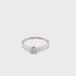 PLATINUM PINCHED SHOULDER DIAMOND DRESS RING VALUED @ $1599