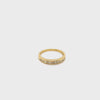 18CT YELLOW GOLD CHANNEL SET DIAMOND DRESS RING VALUED @ $2099