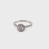 14CT WHITE GOLD FLOW UP STYLE DIAMOND DRESS RING VALUED @ $5099