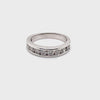 14CT WHITE GOLD THICKENED TOP DIAMOND DRESS RING VALUED @ $2799