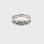 14CT WHITE GOLD THICKENED TOP DIAMOND DRESS RING VALUED @ $2799