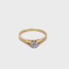 14CT & 9CT YELLOW GOLD SPLIT SHOULDER DIAMOND DRESS RING VALUED @ $899