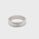 18CT WHITE GOLD THICKENED TOP DIAMOND MENS DRESS RING VALUED @ $5399