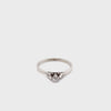 18CT WHITE GOLD & PALLADIUM MIX FLOW UP STYLE DIAMOND DRESS RING VALUED @ $1499