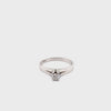 18CT WHITE GOLD FORMED UP STYLE DIAMOND DRESS RING VALUED @ $1799