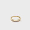 9CT YELLOW GOLD DIAMONDS CHANNEL SET IN THICKENED TOP DRESS RING TW 1.9g