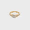 18CT YELLOW & WHITE GOLD FLOW UP STYLE DIAMOND DRESS RING VALUED @ $4499