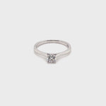 14CT WHITE GOLD POINTED SHOULDER FLOW UP STYLE DIAMOND DRESS RING VALUED @ $2499