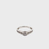 18CT WHITE GOLD FLOW UP STYLE DIAMOND DRESS RING VALUED @ $1599