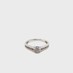 18CT WHITE GOLD FLOW UP STYLE DIAMOND DRESS RING VALUED @ $1599