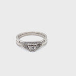 10CT WHITE GOLD DIAMOND BRIDAL SET VALUED @ $1599